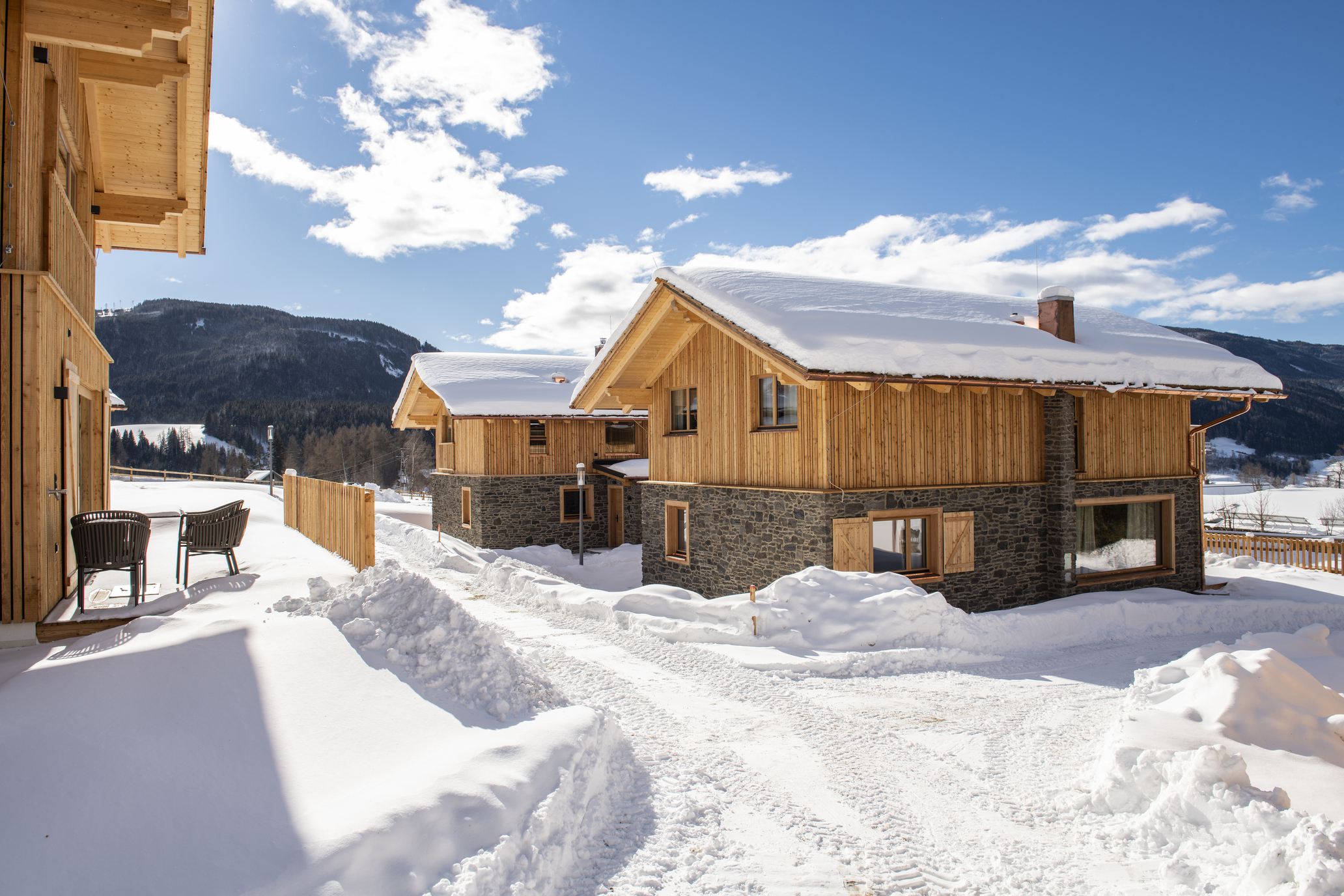 Chalet Anna am See im Winter