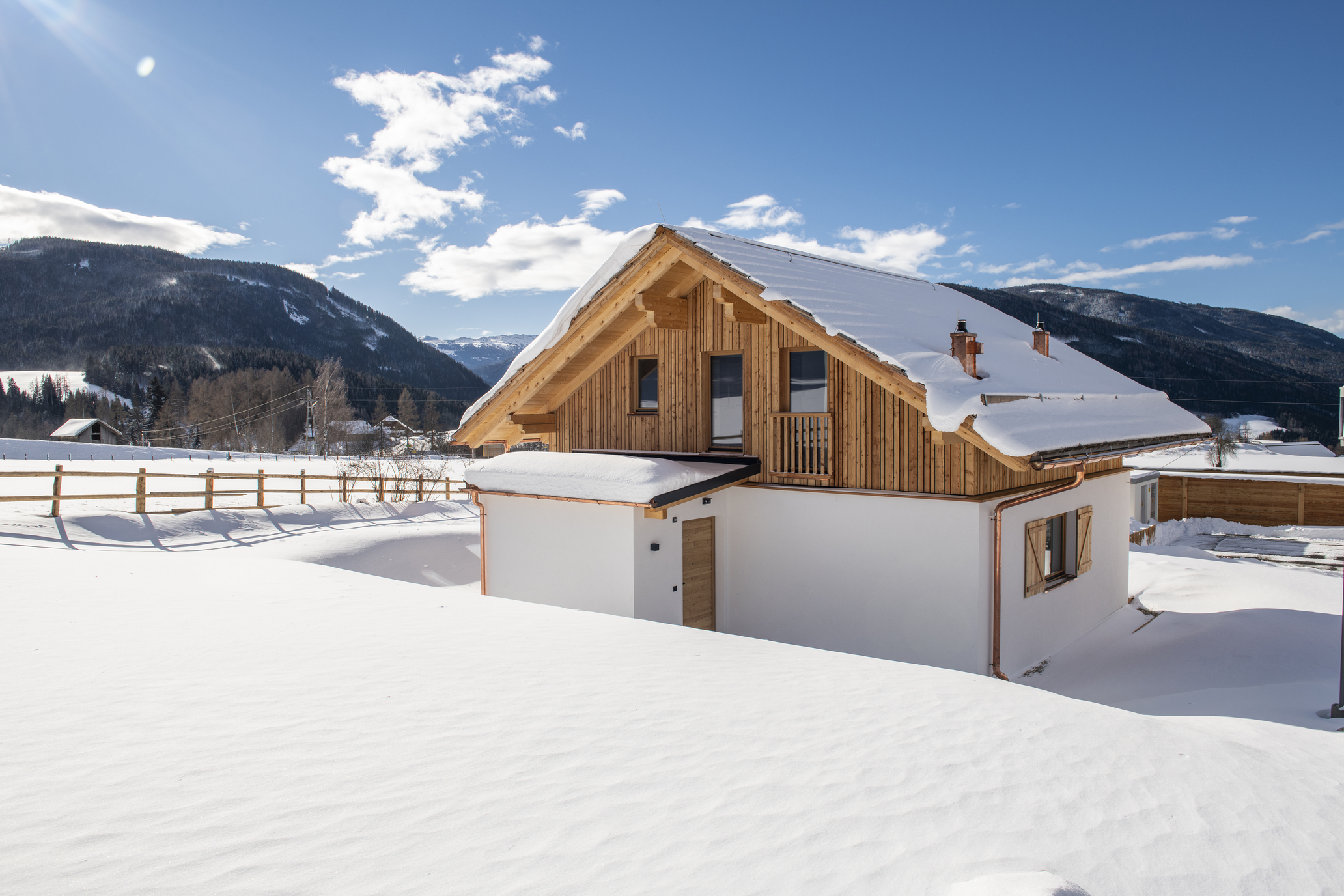 Chalet Hansei im Tal in inverno