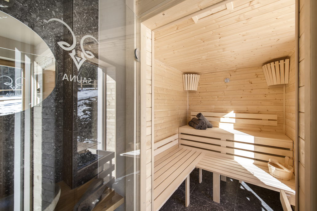 Sauna nello chalet